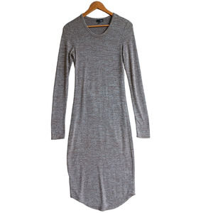 ARITZIA Wilfred || Heather Gray Midi Dress